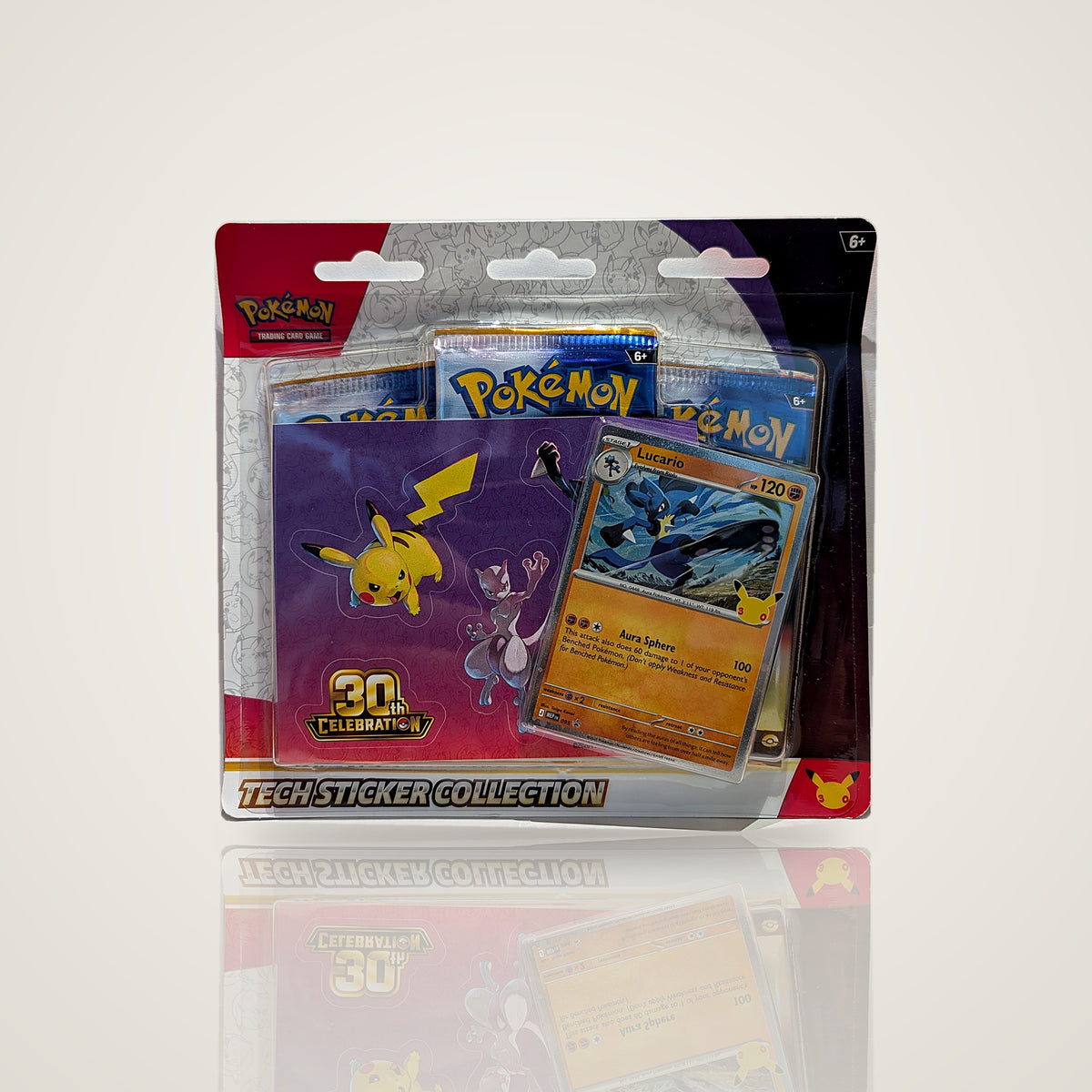 Pokémon TCG 30th Celebration Tech Sticker Collection – Lucario, factory-sealed – StreetDate Sealed