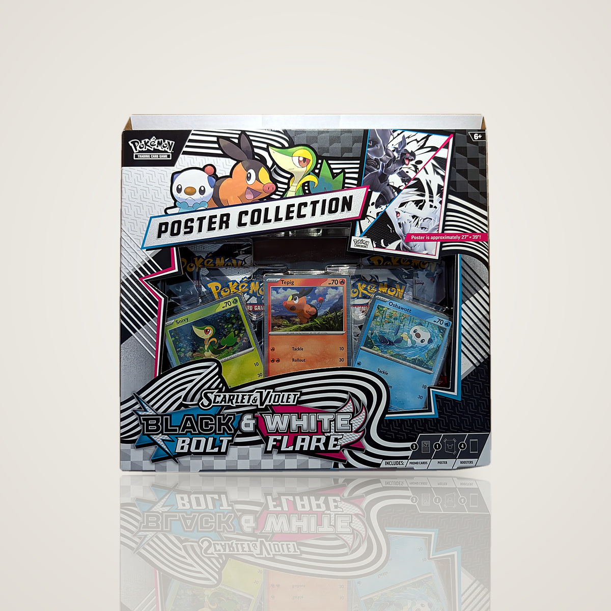 Pokémon TCG Black Bolt & White Flare Poster Collection, factory-sealed – StreetDate Sealed