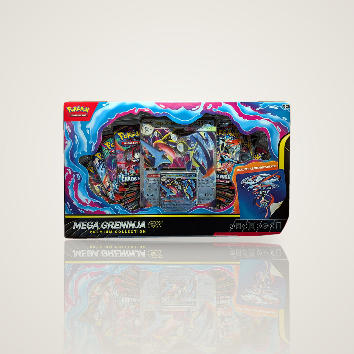 Pokémon TCG Mega Greninja ex Premium Collection, factory-sealed – StreetDate Sealed